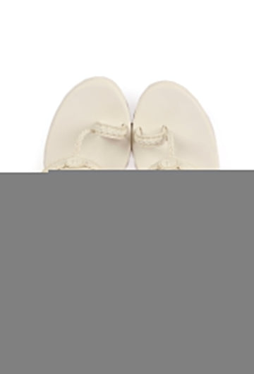 Snow White Vegan Leather Kolhapuri Wedges